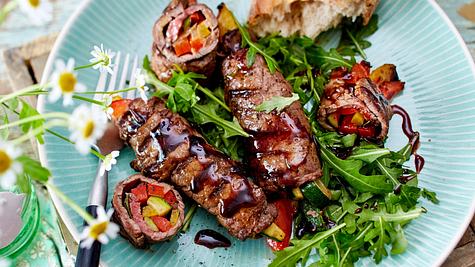 Easy aus dem Hüftsteak - Beefy BBQ-Roll Boogie-Woogie Rezept - Foto: House of Food / Bauer Food Experts KG