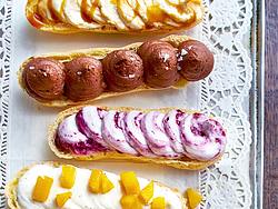 Eclairs mit verschiedenen Füllungen - Foto: House of Food / Bauer Food Experts KG