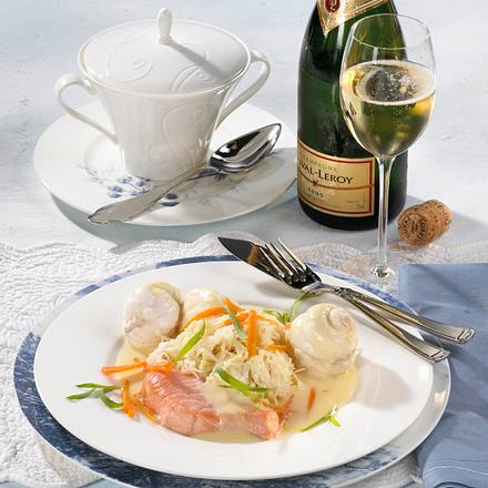Edelfisch auf Champagnerkraut Rezept Edelfisch auf Champagnerkraut Rezept