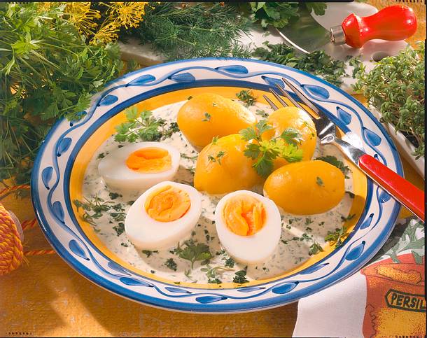 Eier auf Kräuterjoghurt Rezept Eier auf Kräuterjoghurt Rezept