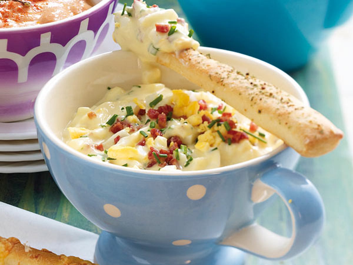 Eier-Bacon-Dip Rezept