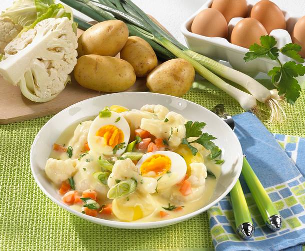Eier-Blumenkohl-Ragout Rezept Eier-Blumenkohl-Ragout Rezept