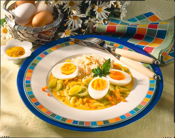 Eier-Curry-Ragout Rezept Eier-Curry-Ragout Rezept