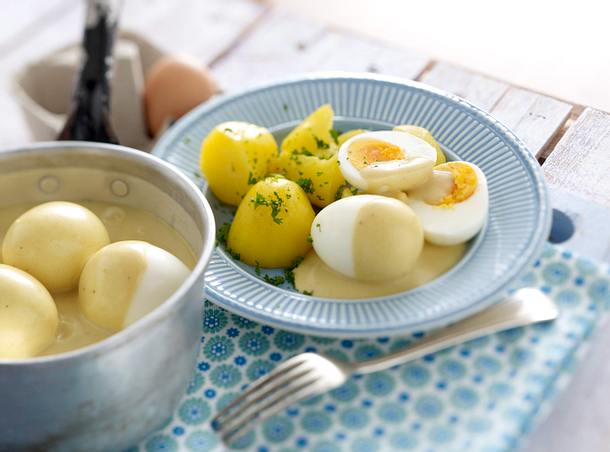 Eier in Senfsoße Rezept