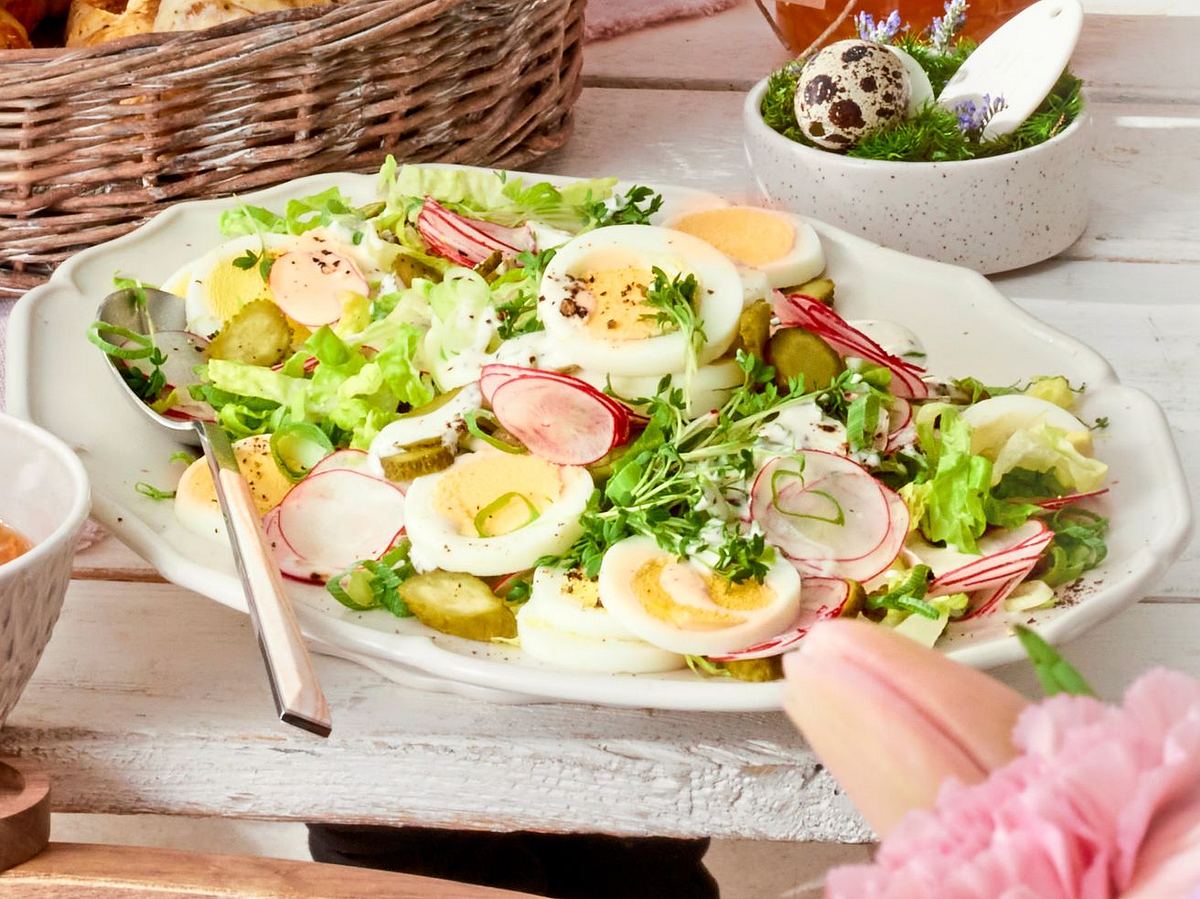 EIer-Radieschen-Salat Rezept