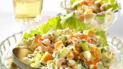 Eier-Salat mit Shrimps Rezept - Foto: House of Food / Bauer Food Experts KG