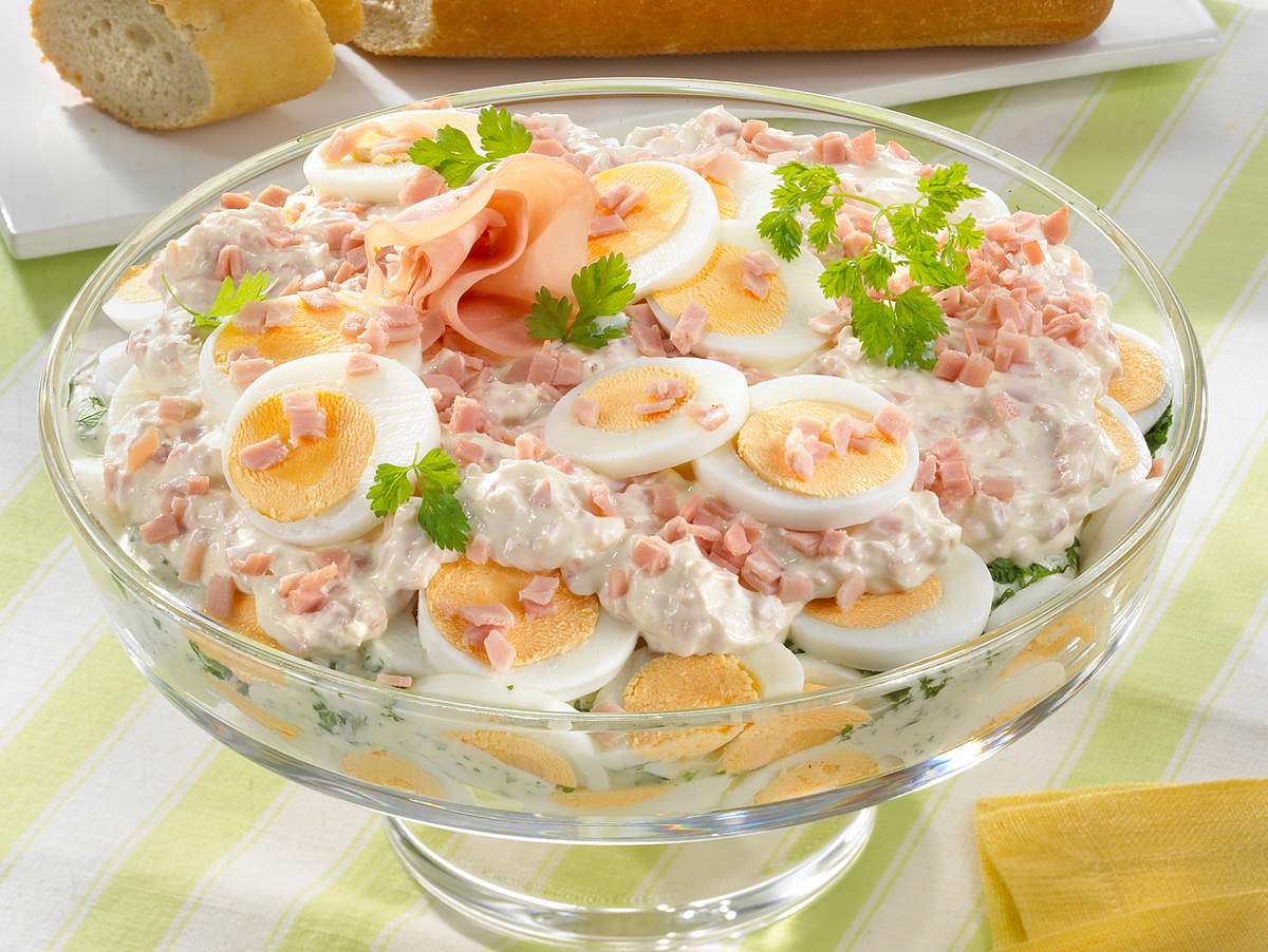 Eier-Schicht-Salat Rezept