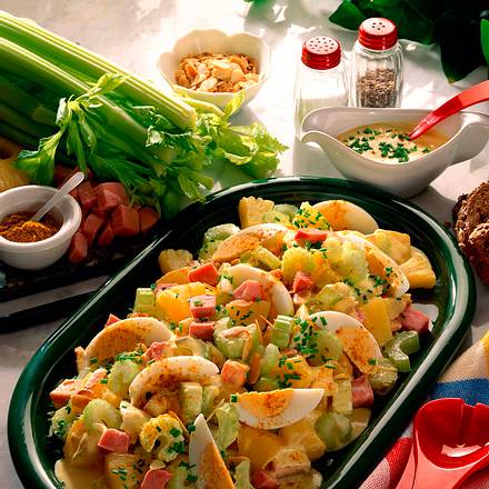 Eiersalat mit Curry- Weinbrand-Mayonnaise Rezept Eiersalat mit Curry- Weinbrand-Mayonnaise Rezept