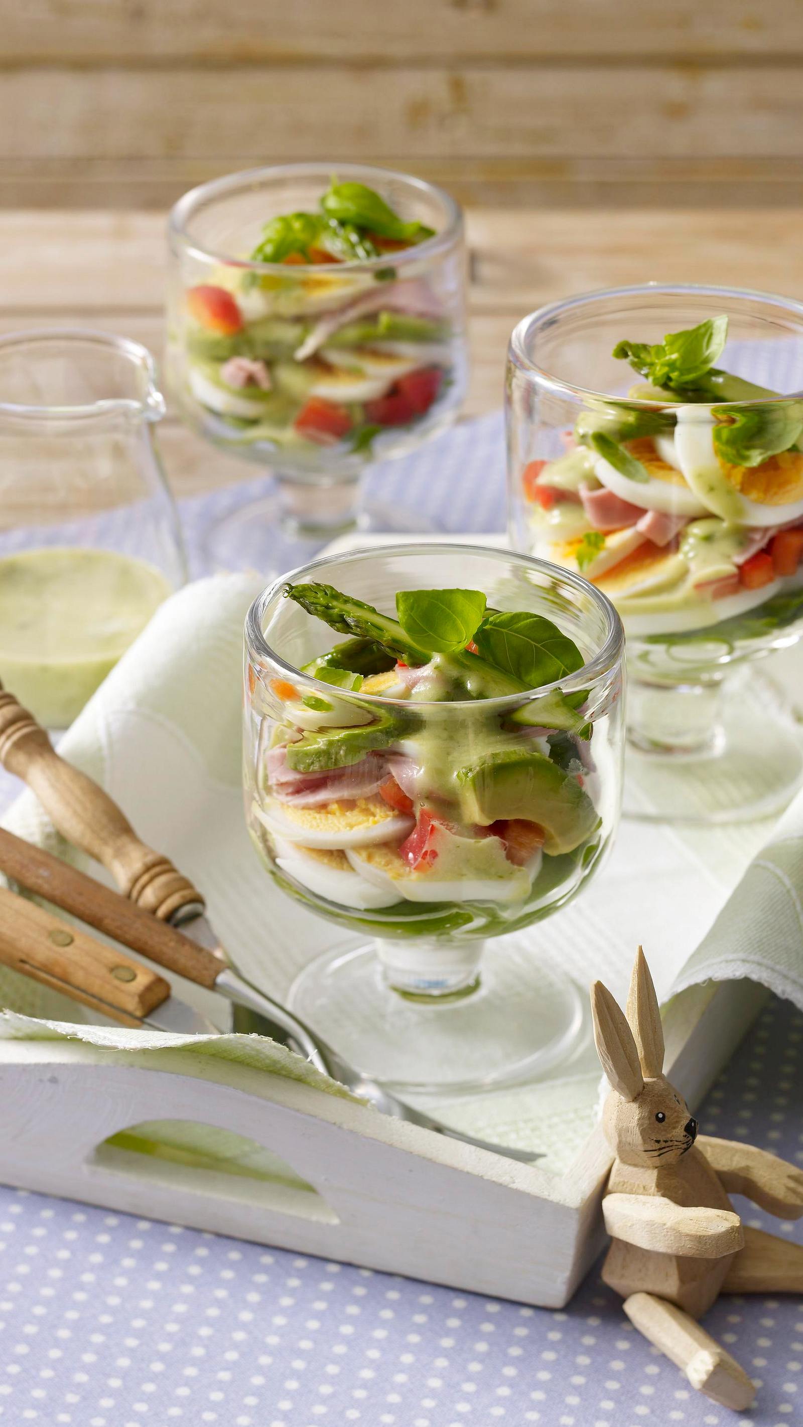 Eiersalat mit grünem Spargel (Osterbrunch) Rezept