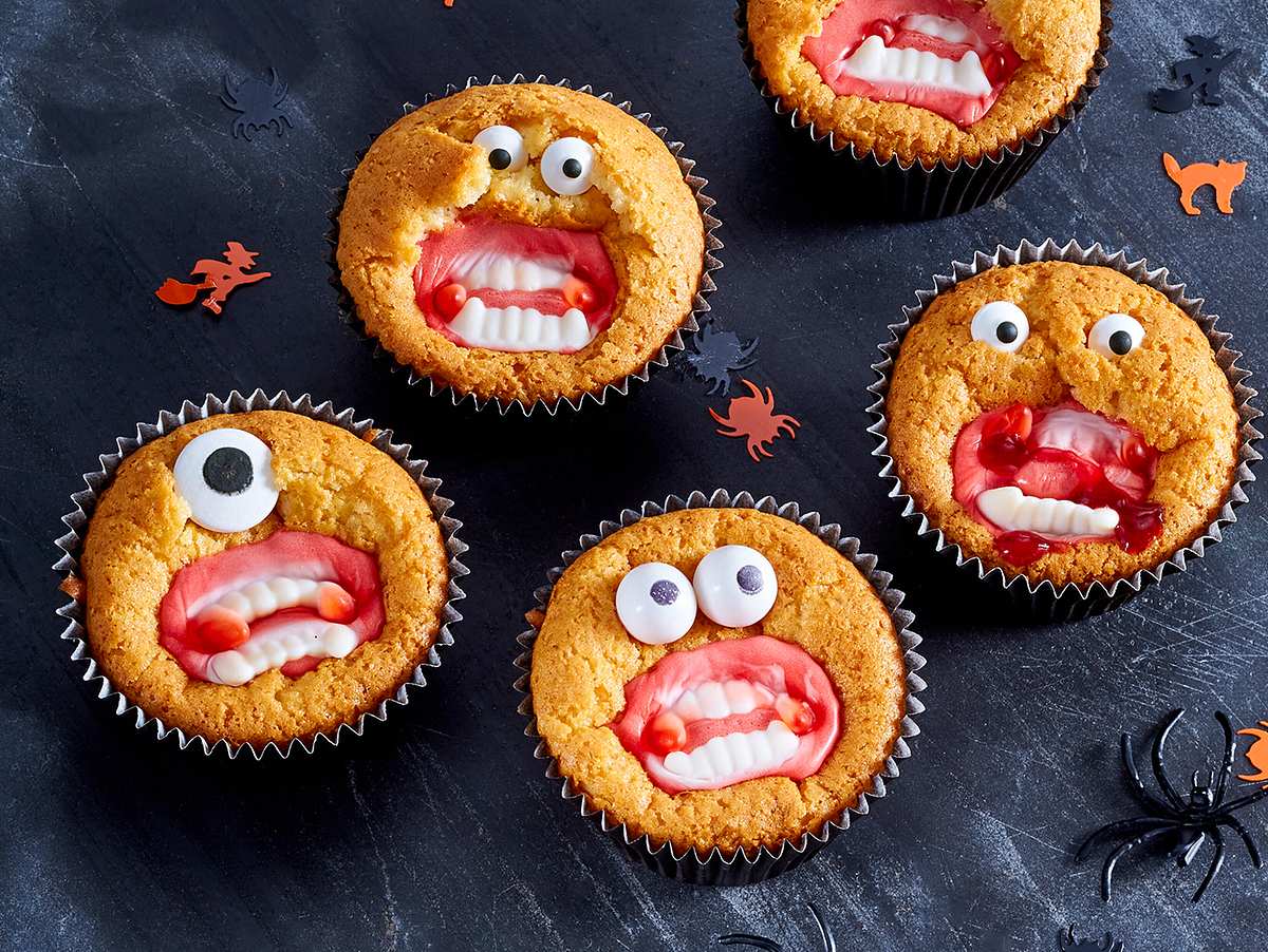 Einfache Grusel-Muffins Rezept