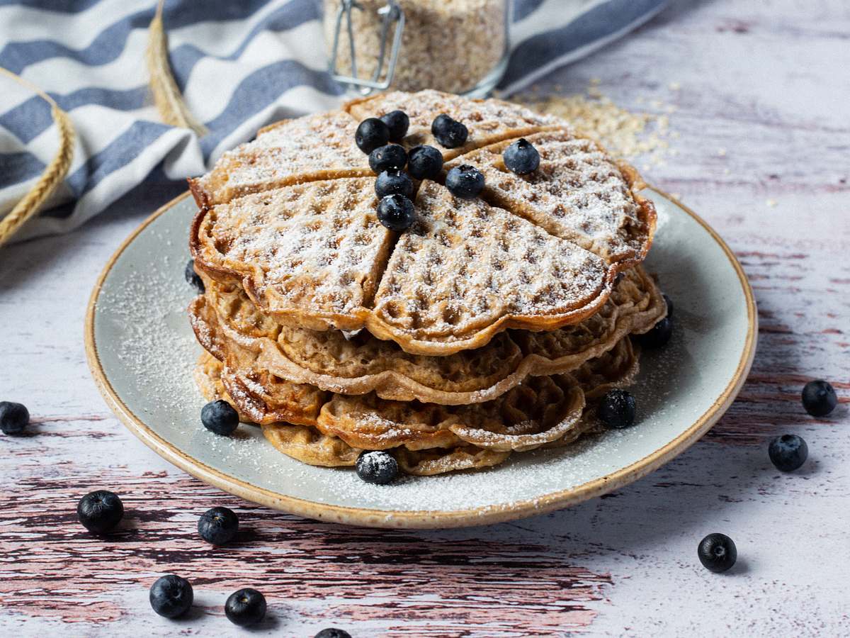 Einfache Haferflocken-Waffeln Rezept