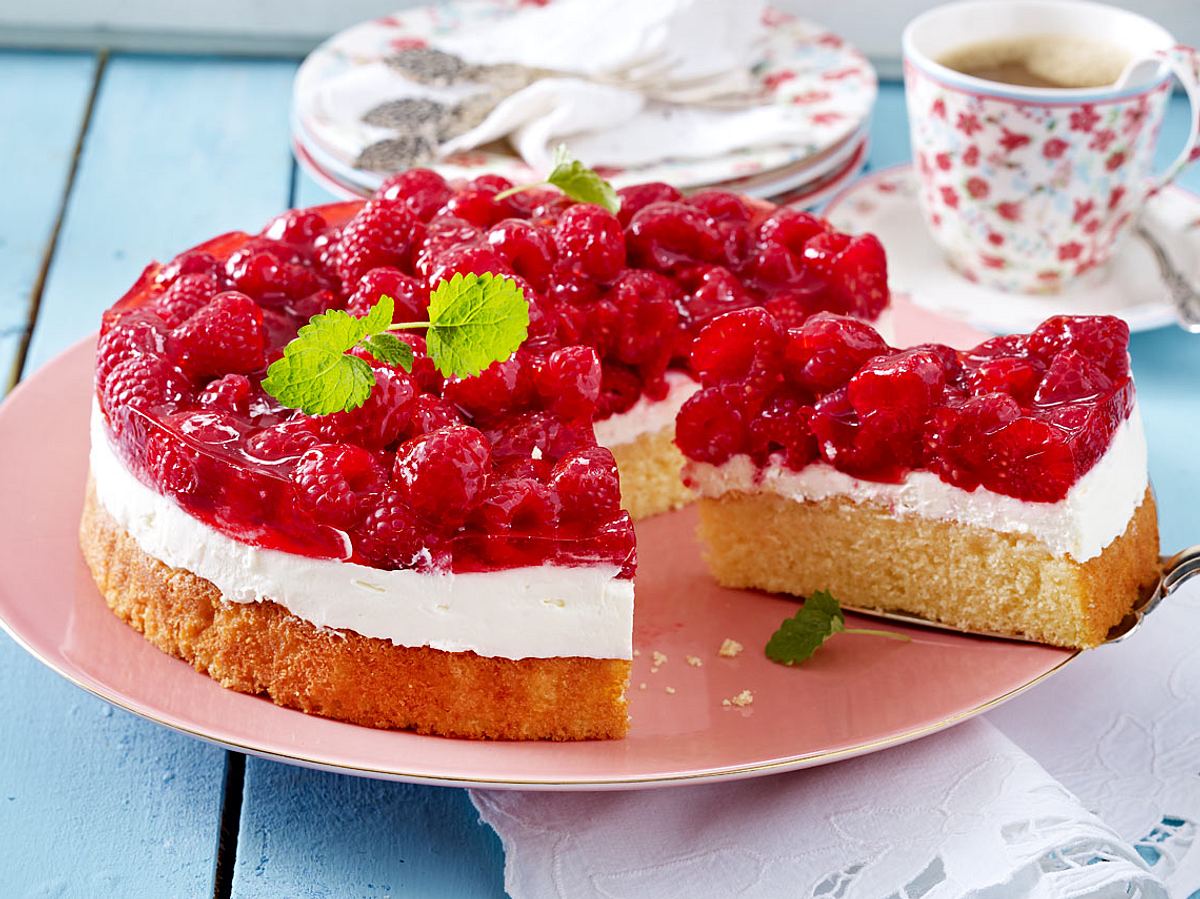 Einfache Himbeertorte Rezept