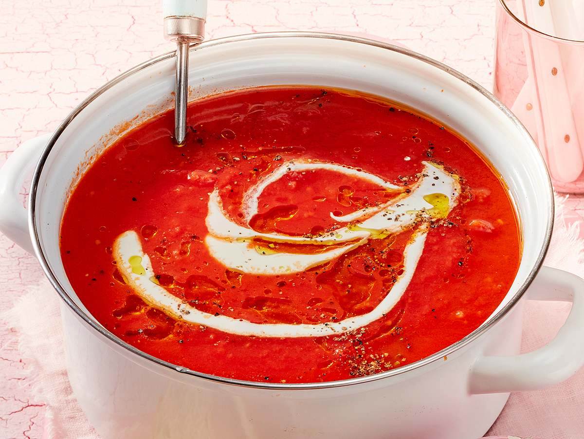 Einfache Tomatensuppe