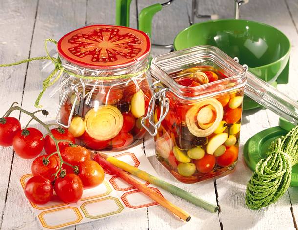Eingelegte Kirschtomaten Rezept Eingelegte Kirschtomaten Rezept