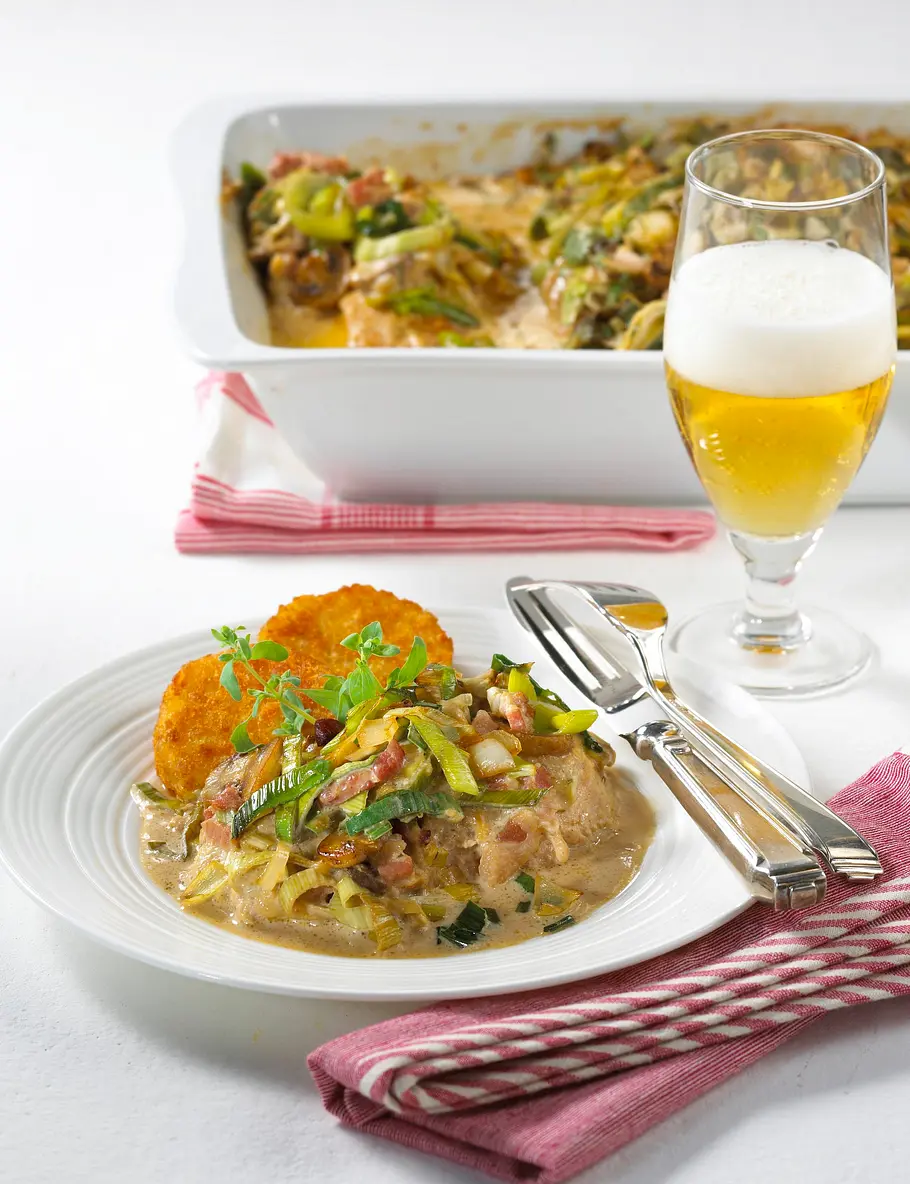 Eingelegte Lauch-Schnitzel Rezept Eingelegte Lauch-Schnitzel Rezept
