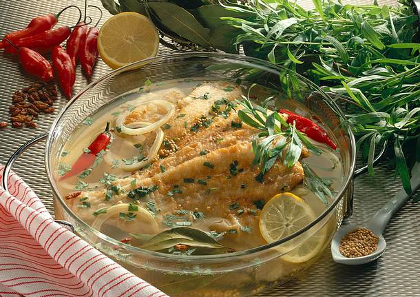 Eingelegte Schollen Rezept Eingelegte Schollen Rezept