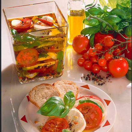 Eingelegter Mozzarella Rezept Eingelegter Mozzarella Rezept