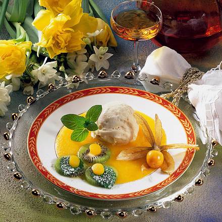 Eis auf Fruchtpüree Rezept