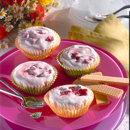 Eis-Muffin mit Kirschen Rezept