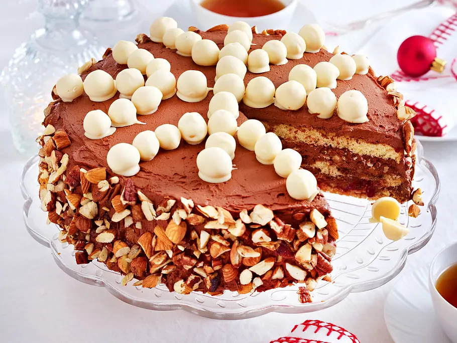 Eiskristall- Trüffelcreme-Torte Rezept Eiskristall-Trüffelcreme-Torte Rezept