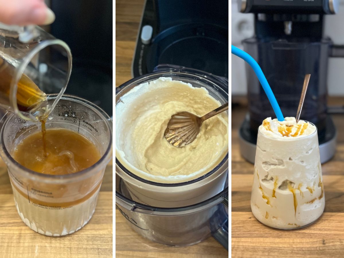 Eismaschine Ninja Creami Deluxe NC501EU Test Kaffee-Frappé