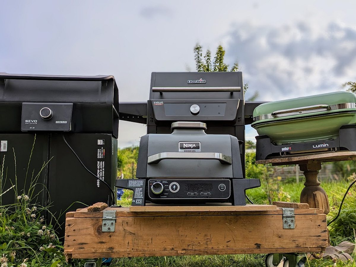 Ninja Woodfire, Weber Lumin, Char-Broil Evolve, Severin Sevo Elektrogrill