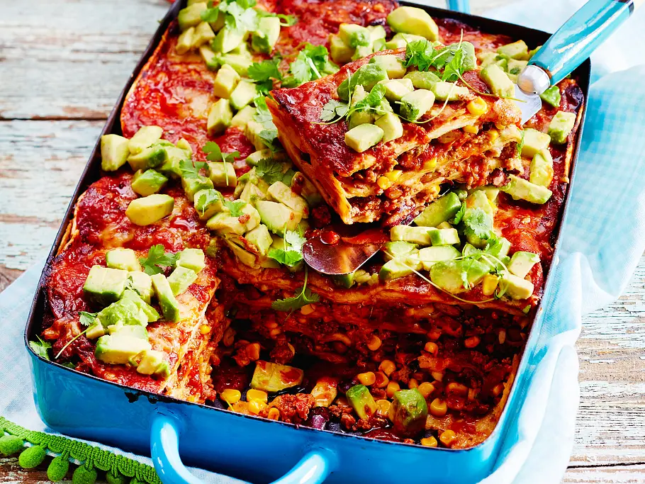 Enchilada-Lasagne Rezept Enchilada-Lasagne