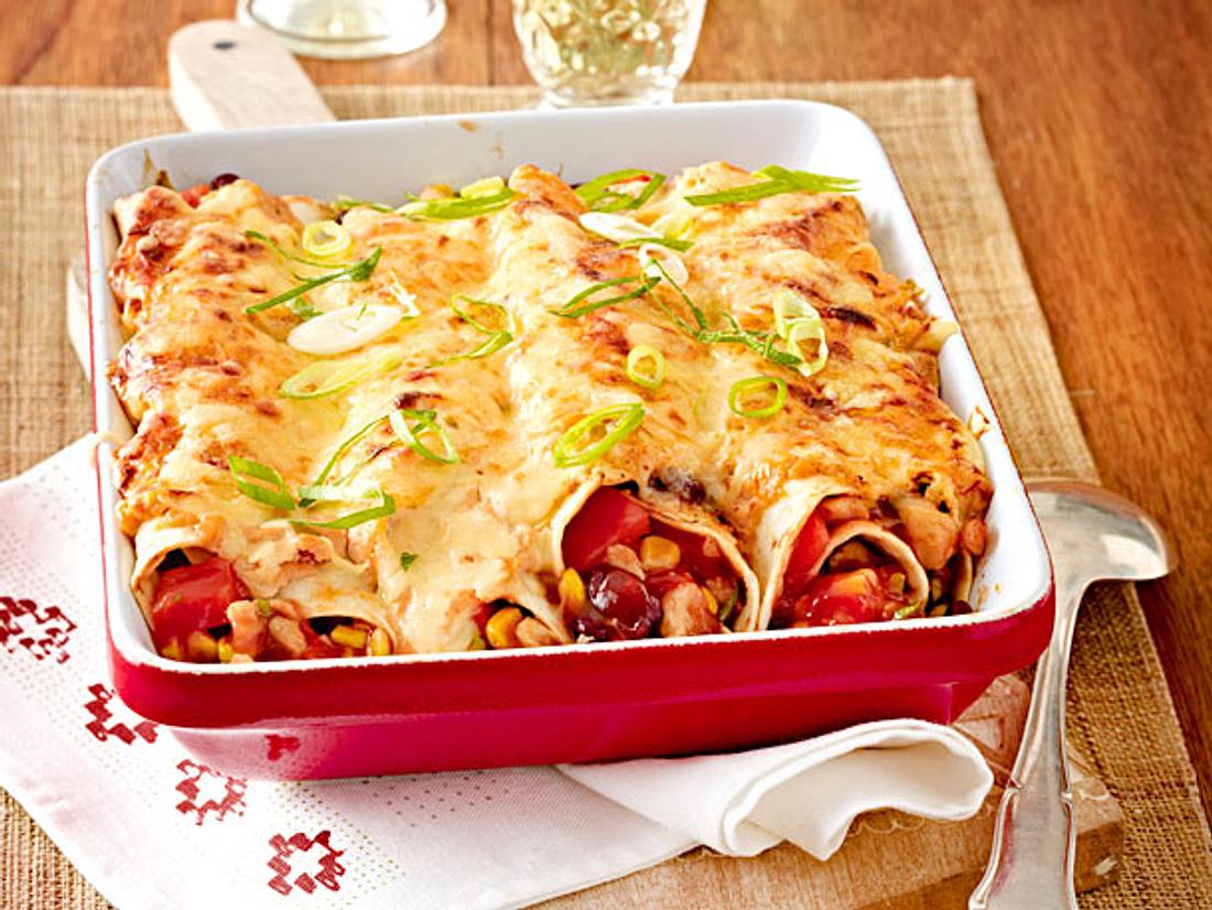 Enchiladas mit Hähnchen