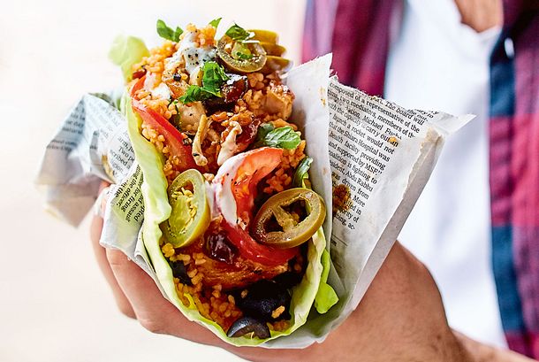 Energy-Döner mit Hähnchen Rezept Energy-Döner mit Hähnchen Rezept