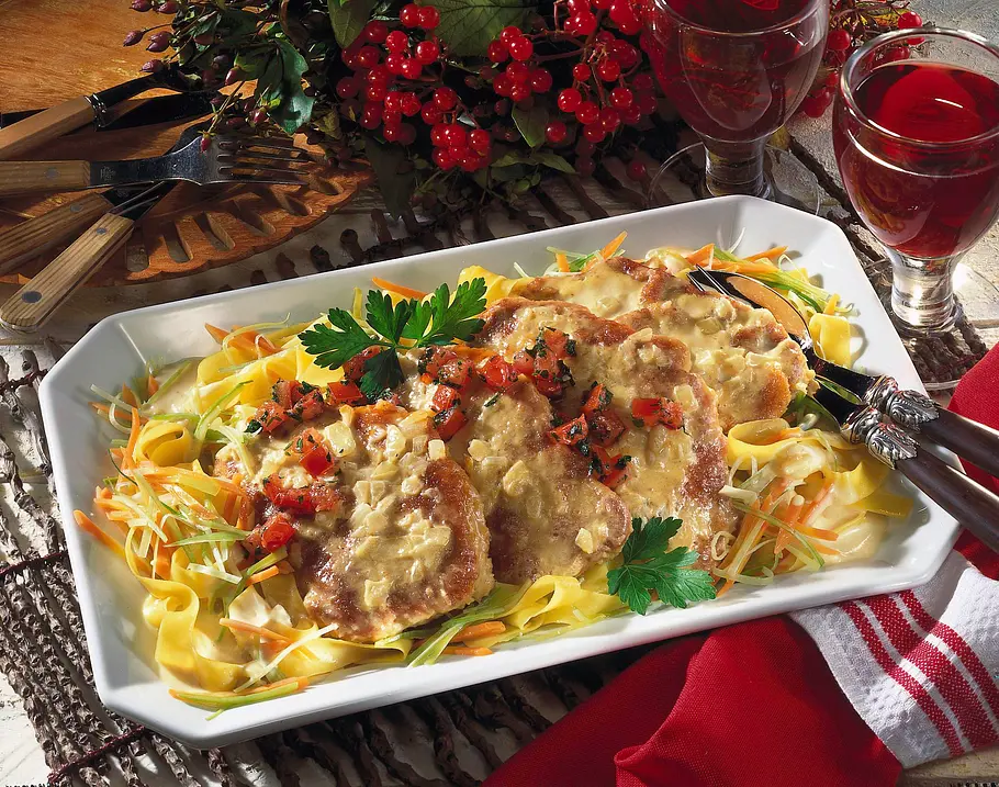 Engadiner Sahneschnitzel Rezept Engadiner Sahneschnitzel Rezept