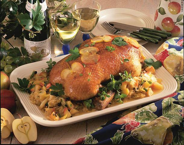 Ente auf fruchtigem Sauerkraut Rezept
