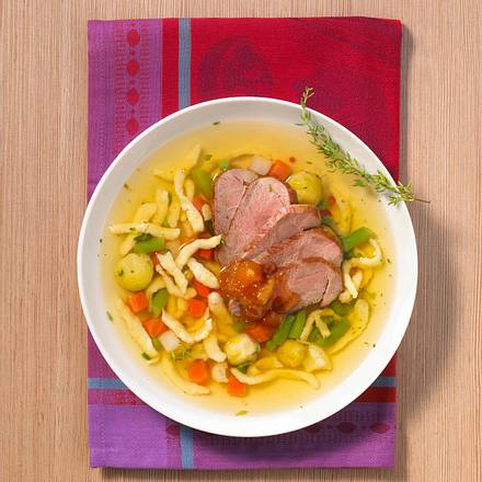 Enten-Spätzle-Topf Rezept