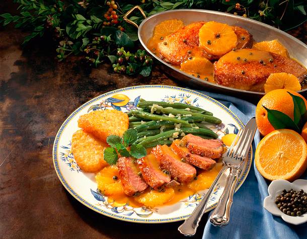 Entenbrüste in Orangensoße Rezept Entenbrüste in Orangensoße Rezept