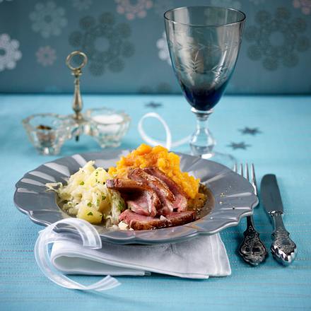 Entenbrust auf Ananas-Kraut Rezept Entenbrust auf Ananas-Kraut Rezept