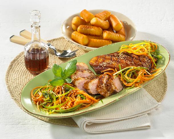 Entenbrust mit Balsamico-Gemüse Rezept