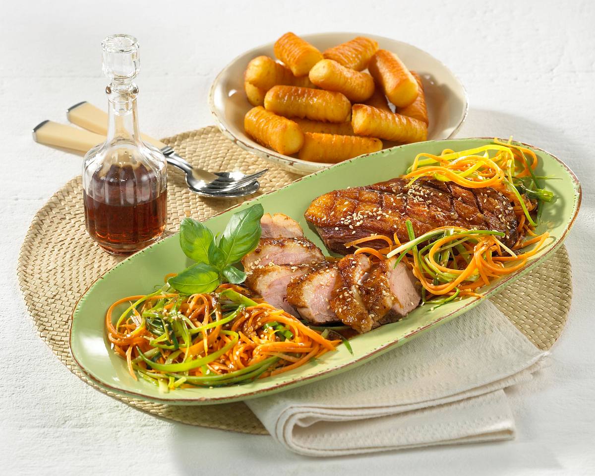 Entenbrust mit Balsamico-Gemüse Rezept