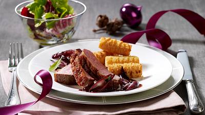 Entenbrust mit Balsamico-Schalotten Rezept - Foto: House of Food / Bauer Food Experts KG
