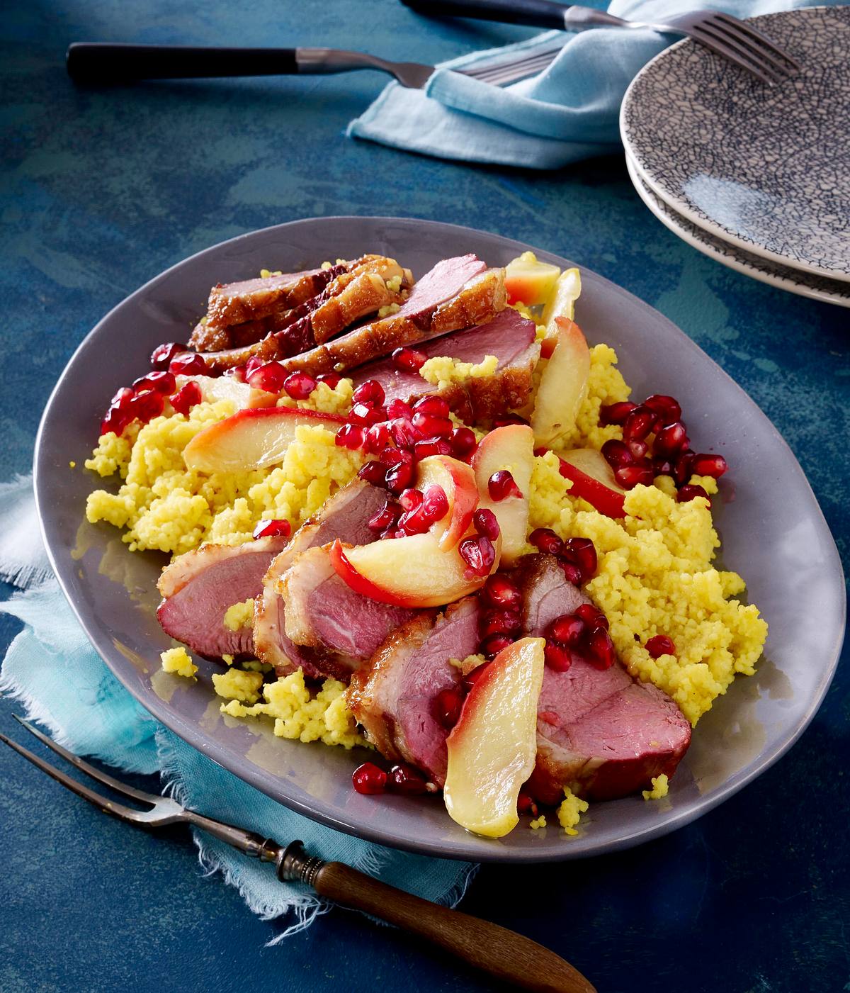 Entenbrust mit Gewürzcouscous Rezept