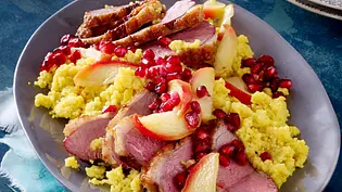 Entenbrust mit Gewürzcouscous Rezept - Foto: LECKER @ Bauer Media Group Entenbrust mit Gewürzcouscous Rezept - Foto: LECKER @ Bauer Media Group
