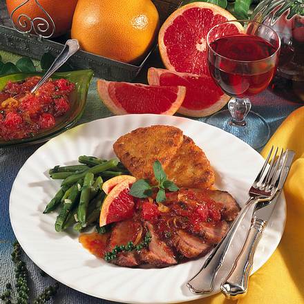 Entenbrust mit Grapefruit-Chutney Rezept
