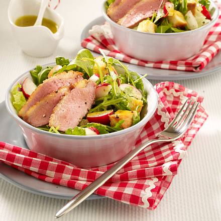 Entenbrust-Salat mit Orangendressing Rezept Entenbrust-Salat mit Orangendressing Rezept