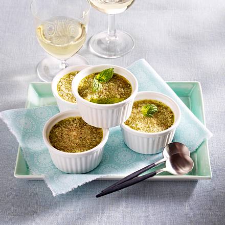 Erbsen-Creme brulee Rezept Erbsen-Creme brulee Rezept