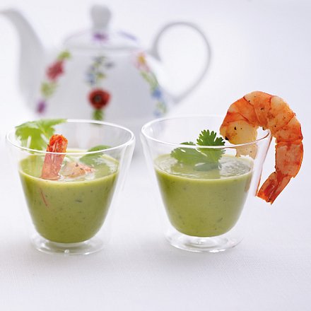 Erbsen-Koriander-Hot-Shots Rezept Erbsen-Koriander-Hot-Shots Rezept