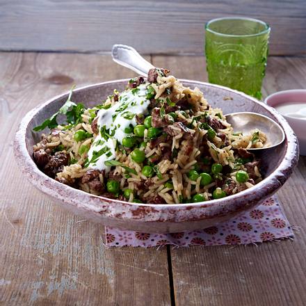 Erbsen-Lamm-Reis Rezept Erbsen-Lamm-Reis Rezept