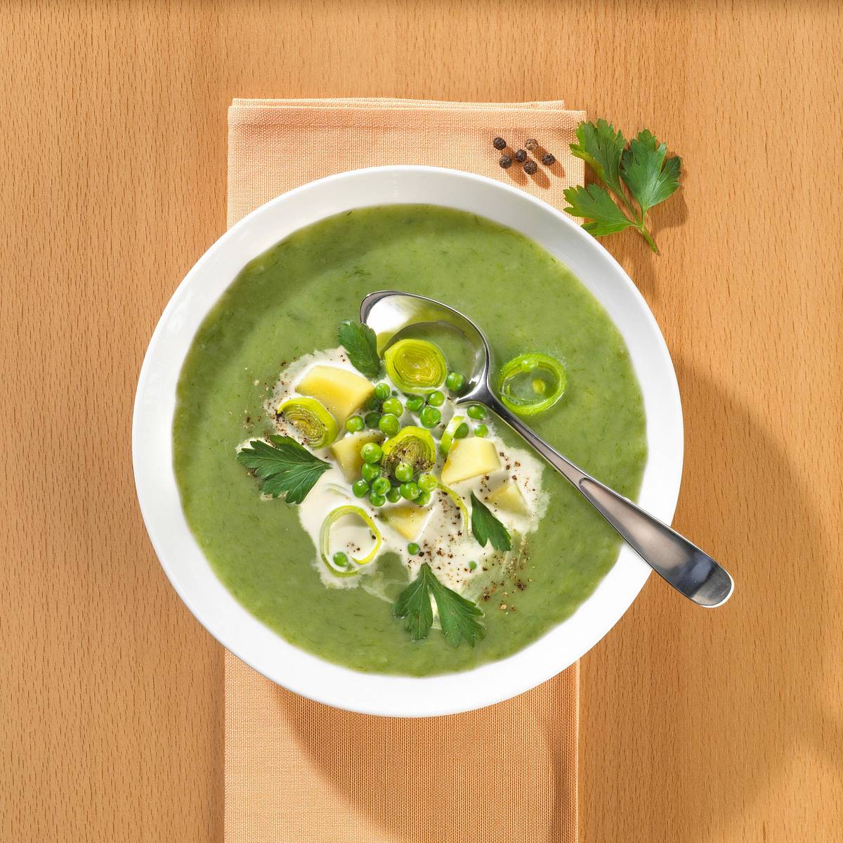 Erbsen-Lauch-Eintopf (Trennkost) Rezept