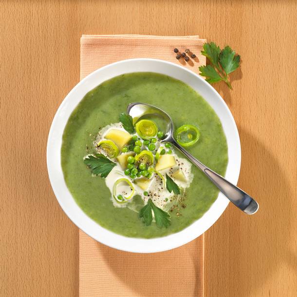 Erbsen-Lauch-Eintopf (Trennkost) Rezept