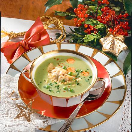 Erbsencremesuppe Rezept