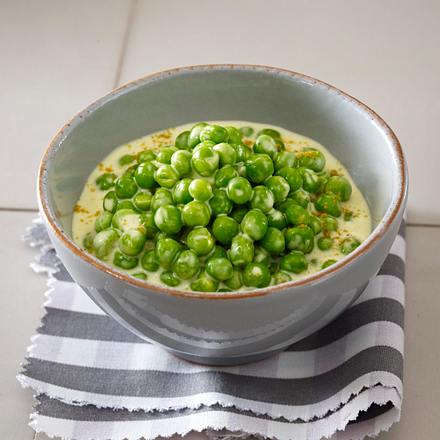 Erbsengemüse als Püree mit Minze Rezept Erbsengemüse als Püree mit Minze Rezept