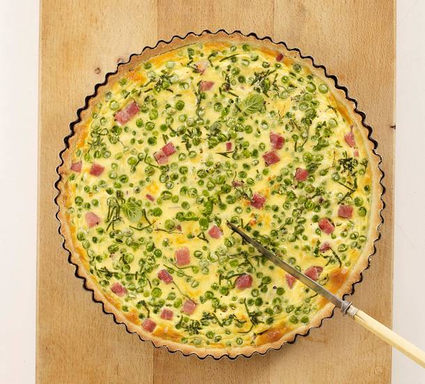 Erbsenquiche Rezept Erbsenquiche Rezept