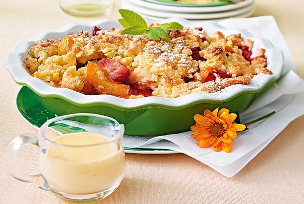 Erdbeer-Aprikosen-Crumble Rezept